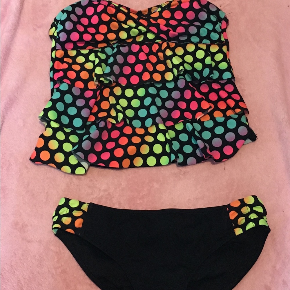 2 piece tankini swim suit